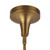 Hazel 6-in Aged Gold/Clear Glass 1 Light Pendant