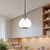 Hazel 6-in Chrome/Clear Glass 1 Light Pendant