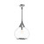 Hazel 14-in Chrome/Clear Glass 1 Light Pendant