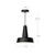 Juliana 11-in Matte Black 1 Light Pendant