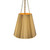 Plisse 12-in Aged Gold 1 Light Pendant