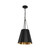 Plisse 12-in Matte Black 1 Light Pendant