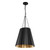 Plisse 16-in Matte Black 1 Light Pendant