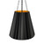 Plisse 16-in Matte Black 1 Light Pendant