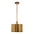 Plisse 12-in Aged Gold 1 Light Pendant