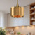 Plisse 12-in Aged Gold 1 Light Pendant