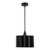 Plisse 12-in Matte Black 1 Light Pendant