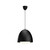 Kenji 16-in Matte Black/Opal Matte Glass 1 Light Pendant