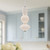Bijou 8-in Brushed Nickel/Opal Matte Glass LED Pendant