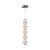 Bijou 5-in Brushed Nickel/Opal Matte Glass LED Pendant