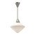 Nora 14-in Brushed Nickel/Opal Matte Glass 1 Light Pendant