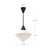 Nora 14-in Matte Black/Opal Matte Glass 1 Light Pendant