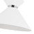 Chapelle 22-in Matte Black/White Linen 1 Light Pendant