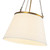 Speakeasy 18-in Aged Gold/White Linen 1 Light Pendant