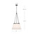 Speakeasy 18-in Matte Black/White Linen 1 Light Pendant