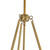 Oliver 18-in Aged Gold/White Linen 1 Light Pendant