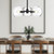 Willow 16-in Clear Glass/Matte Black 3 Lights Pendant