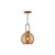 Soji 8-in Aged Gold/Copper Glass 1 Light Pendant