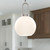 Soji 8-in Brushed Nickel/Opal Matte Glass 1 Light Pendant