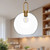 Soji 10-in Aged Gold/Clear Glass 1 Light Pendant