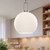 Soji 10-in Brushed Nickel/Opal Matte Glass 1 Light Pendant