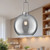 Soji 10-in Brushed Nickel/Smoked Solid Glass 1 Light Pendant