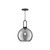Soji 10-in Matte Black/Smoked Solid Glass 1 Light Pendant
