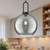 Soji 10-in Matte Black/Smoked Solid Glass 1 Light Pendant