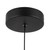 Arden 9-in Matte Black/Opal Glass LED Pendant