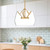 Deco 12-in Clear/Brushed Gold LED Pendant