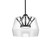 Deco 12-in Clear/Black LED Pendant