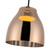 Trinity 12-in Black/Copper LED Pendant