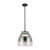 Trinity 12-in Black/Smoked LED Pendant