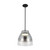 Trinity 12-in Black/Smoked LED Pendant