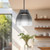 Trinity 12-in Black/Smoked LED Pendant