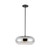 Trinity 14-in Black/Chrome LED Pendant