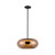 Trinity 14-in Black/Copper LED Pendant