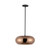 Trinity 14-in Black/Copper LED Pendant