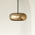 Trinity 14-in Black/Copper LED Pendant