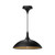 Abel 14-in Matte Black 1 Light Pendant