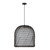 Bondi 20-in Matte Black/Opal Glass 1 Light Pendant