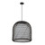 Bondi 20-in Matte Black/Opal Glass 1 Light Pendant