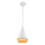 Daphne 7-in White/Brown Cotton Rope 1 Light Pendant