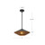 Daphne 15-in Matte Black/Brown Cotton Rope 1 Light Pendant