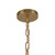 Kai 11-in Brushed Gold Socket Pendant