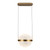 Pisces 12-in Brushed Gold/Light Guide LED Pendant