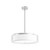Dalton 16-in White Organza LED Pendant