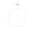 Cirque 48-in White LED Pendant