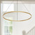 Cerchio 48-in Brushed Gold LED Pendant