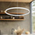 Cerchio 32-in White LED Pendant